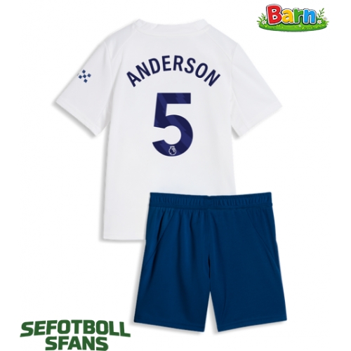 Manchester City Elliot Anderson #5 Tredjeställ Barn 2026-27 Kortärmad (+ Korta byxor)